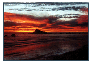 Pebble Beach House sunset